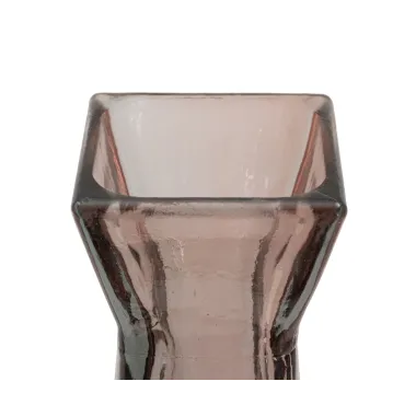 Wazon FLORERO Piramida Szkło Recyklingowe Różowy 13x55 cm (WYPRODUKOWANY W HISZPANII)